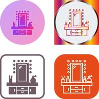 Dressing Table Icon Design vector