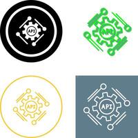 Api Icon Design vector