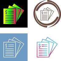 Invoice Icon Design vector
