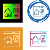 Online Marketing Icon Design vector