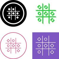 Tic Tac Toe Icon Design vector