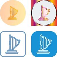 Harp Icon Design vector