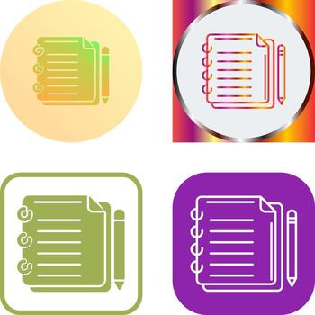 Write Icon Design vector