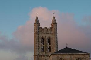 Jerusalem, St. George's Anglican Cathedral in the early morning. photo