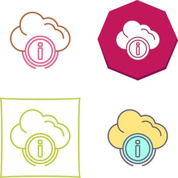diseño de icono de computación en la nube vector