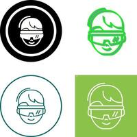 virtual Reality Glasses Icon Design vector