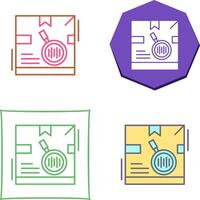 Tracking Code Icon Design vector