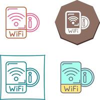 Wifi Signal Icon Design vector