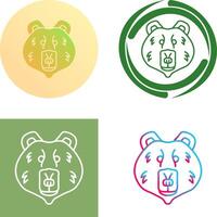 Polar Bear Icon Design vector