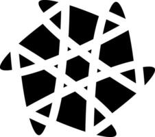 Black mandala decorative graphic element vector