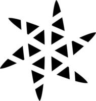 Triangles in the shape of a decorative mandala vector