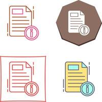 Document Icon Design vector