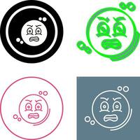 Angry Icon Design vector