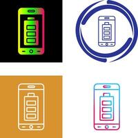 Mobile Battery Icon Design vector