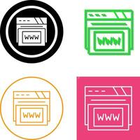 Www Icon Design vector