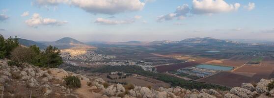 Landscape from the Jumping Mountain in Nazareth. Panoramic view photo