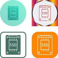 Ssd Icon Design vector