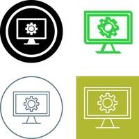 Monitor Screen Icon Design vector