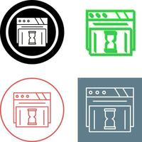 Waiting Icon Design vector
