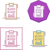 Report List Icon Design vector