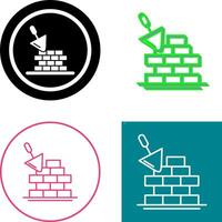 Brickwall Icon Design vector