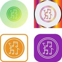 Musical Notes Icon Design vector