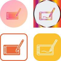 Drawing Tablet Icon Design vector