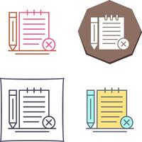 desenfrenado notas icono diseño vector