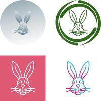 diseño de icono de conejo vector