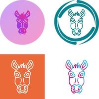 Donkey Icon Design vector