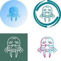 Walrus Icon Design vector