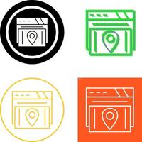 Map Location Icon Design vector