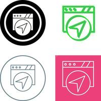 Navigation Icon Design vector