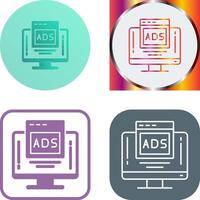 Digital Advertising Icon Design vector