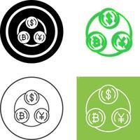 diseño de icono de cambio de moneda vector