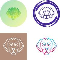 Dog Icon Design vector