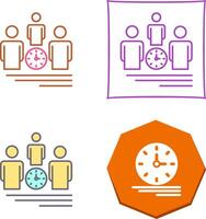 Team Management Icon Design vector