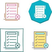 Fake List Icon Design vector