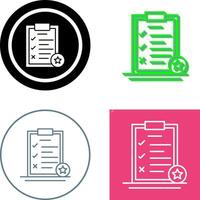 Task List Icon Design vector