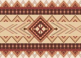 Ethnic seamless pattern. Tribal aztec ornamental abstract design background. Boho chic style. vector
