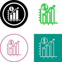 Chart Up Icon Design vector