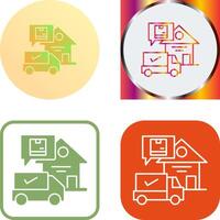 Package Receiving Icon Design vector