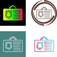 Id Card Icon Design vector