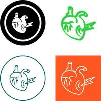 Heart Attack Icon Design vector