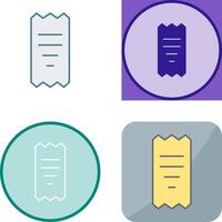 Unique Receipt Icon Design vector