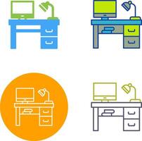 Desk Icon Design vector