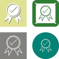 Unique Quality Control Icon Design vector