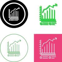 Bar Chart Icon Design vector