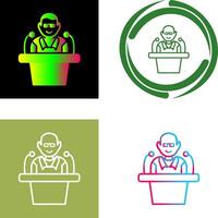 Unique Lecture Icon Design vector