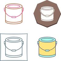 Paint Bucket Icon Design vector